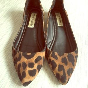 Steve Madden Animal Print Pointed Toe Shoes 5.5